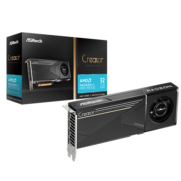 ASROCK AI PRO R9700 Creator 32G